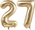 Light Gold 72 27 Balloon Numbers, 40 Inch Large 72th 27th Birthday Balloons by Unknown