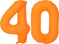 Orange Birthday Number 40 Balloon 40IN Fluorescent Orange 40 Balloon | by YOIOZAIZAI