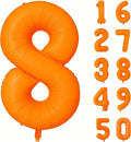 Fluorescent Orange Number Balloon 40 inch Giant Foil Helium Balloons Orange by Yeodong