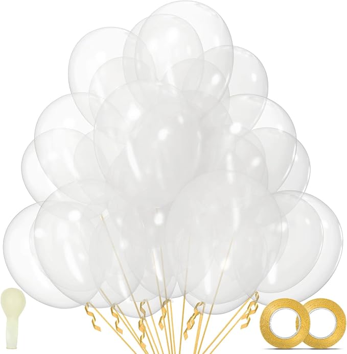 110pcs Clear Balloons, Transparent Balloon by KUULBELAballoons