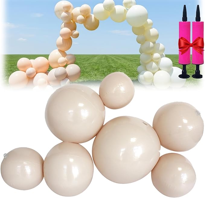 Reusable Inflatable Balloon Garland Arch Kit, 18ft 3/7 PCS Linked Pvc Balloons by Unknown