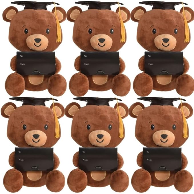 Brown Grad Bear Plush Balloon Weight & Gift Card Holder by AmscanPartySupplies