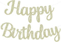 BEISHIDA Glitter Champagne Happy Birthday Banner Party Decoration NO DIY | by Beishida