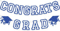 Congrats Grad Banner Graduation Party Banner Decoration Hanging Garland High by Unknown