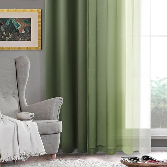 DWCN Ombre Sheer Curtains - Image 8
