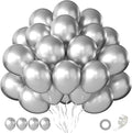 Silver Balloons 12 Inch 60 Pcs Metallic Silver Latex Balloons by Searchbyoccasioncolorsize