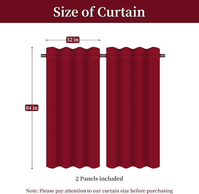 Loom and Mill Luxury Red Damask Curtains - Image 3