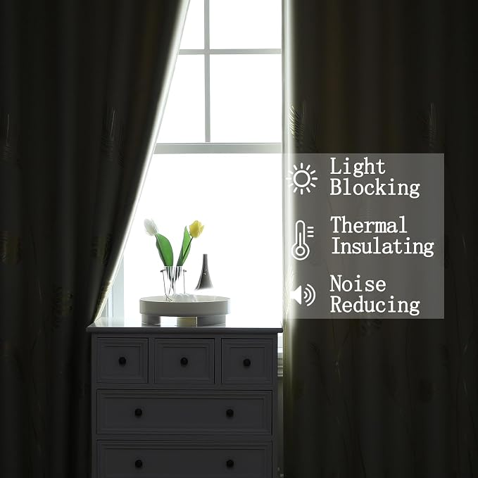 Beige Curtains 102 Inches Long, Room Darkening Curtains - Image 6