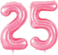 Number 25 Balloons for 25th Birthday Party Decorations, 0-100 Large No.25 by Joycard