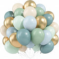 Sage Green and Blue Balloons by Froova