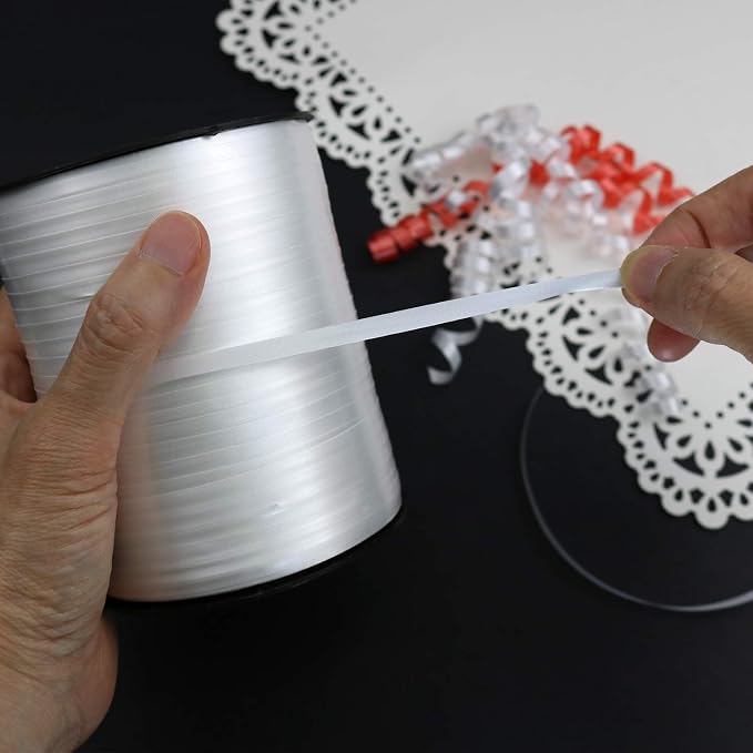 500 Yards White Curling Ribbon – Waterproof Balloon Ribbon - Image 3