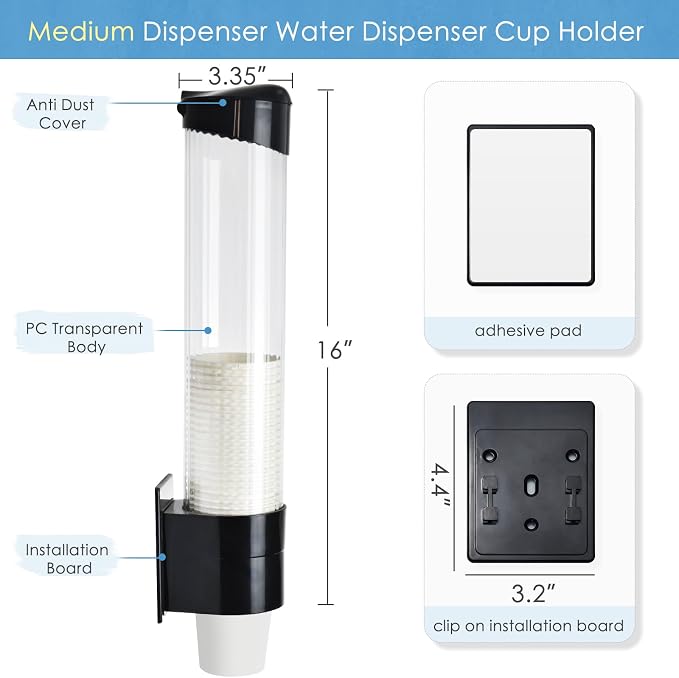 Cup Dispenser Holder for 5oz - 7oz Paper Plastic Cups - Image 2