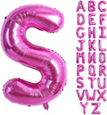 TONIFUL 40 Inch Large Rose Red Letter S Balloons by TONIFUL