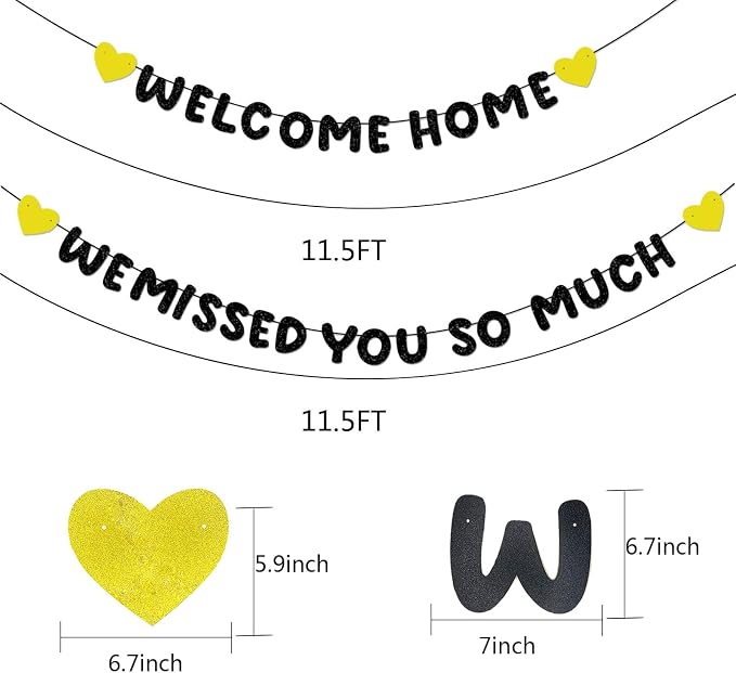 Welcome Home Banner and We Missed You So Much Banner - Image 6