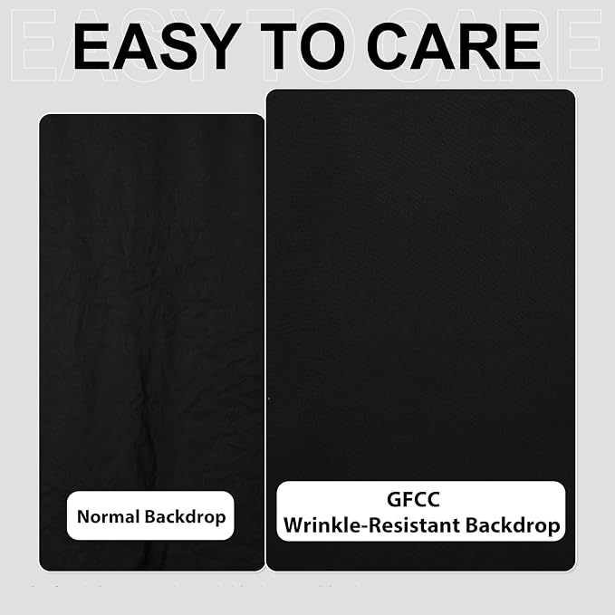 GFCC 7.5FTx10FT Black Backdrop Background - Image 2
