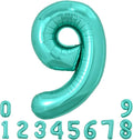 TONIFUL 40 Inch Large Teal Blue Number Balloons, Giant Jumbo Helium Foil Mylar by TONIFUL