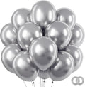 RUBFAC Silver Balloons 65pcs, Metallic Party Balloon 12 Inch by RUBFAC