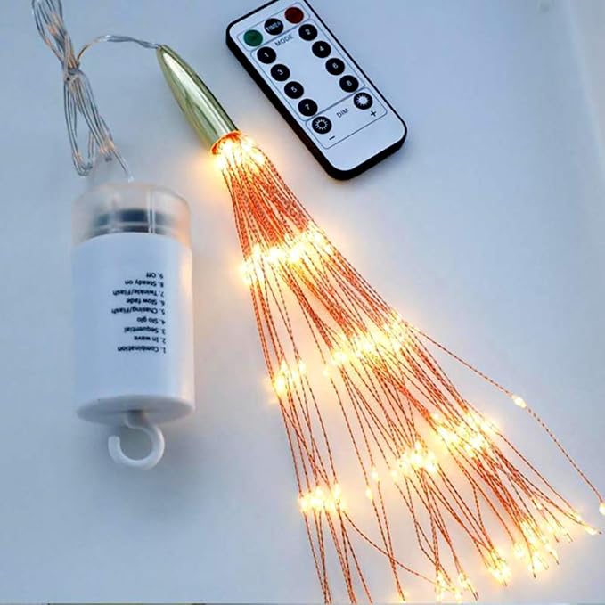 PXBNIUYA 2 Pack Starburst Sphere Lights, 200 LLED Firework Lights, 8 Modes - Image 4