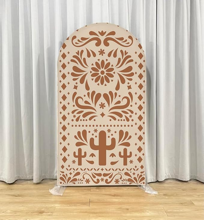 Mexico Theme Arch Stand Covers Fiesta Wedding Party Elastic Fabric Background Birthday Baptismx Baby Shower Decor Props (100x200cm(W40''H78''),G-3741)
