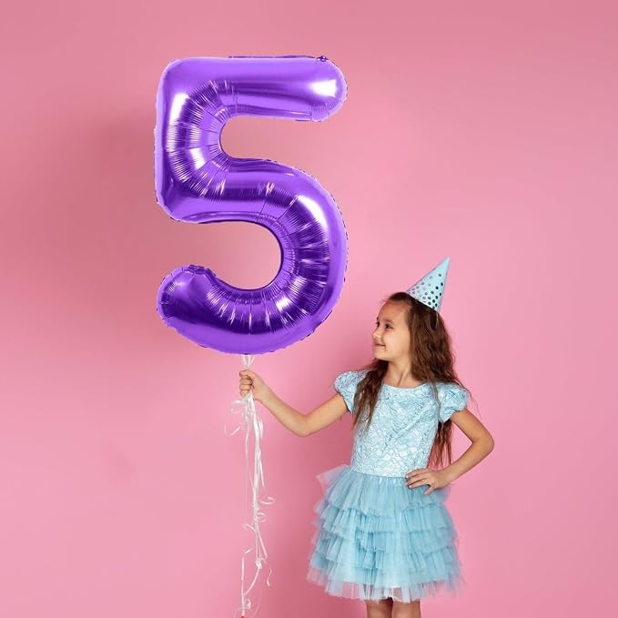 Numbers 14 Balloon 40Inch Purple Balloons - Image 4