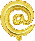 16" inch multicolor Alphabet Letter symbol & @ # Balloons Aluminum Hanging Foil by RUIANSI