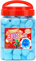 IOOLEEM Light Blue Pom Poms, Pom Poms by IOOLEEM