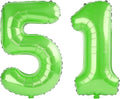 40 Inch Number 51 Balloons for 51st Birthday Party Decorations, 0-100 Fruit by FOBELEC