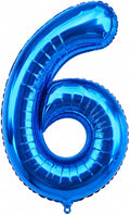 Navy Blue Number 6 Balloons 40 Inch by COLORFULELVES