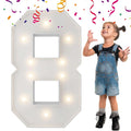 3FT Light Up Numbers Letters, Mosaic Numbers by MerryMosaics