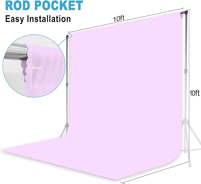 Light Purple Photography Backdrop - Image 2
