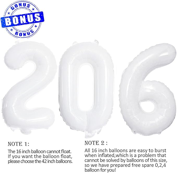 2026 Foil Number Balloons for 2026 New Year Eve Festival Party Supplies - Image 2