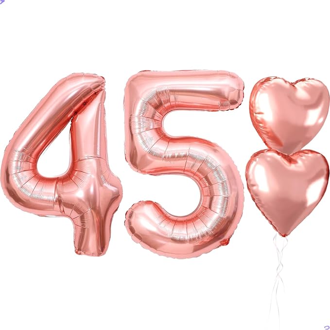 40 inch Rose Gold Birthday Balloons by Unknown