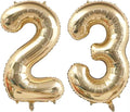 40 Inch Light Gold 32 23 Balloon Numbers, Foil Mylar Helium Large Number by Unknown