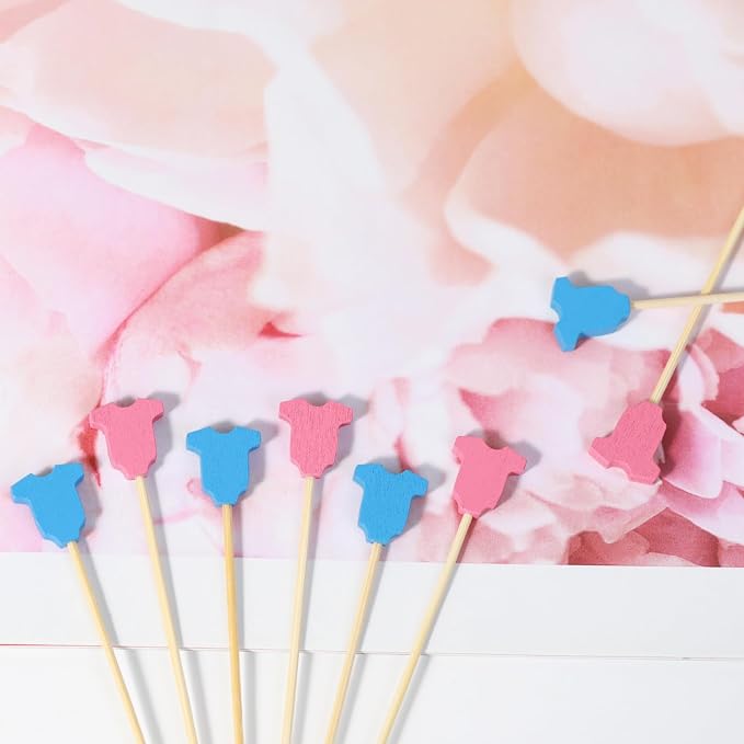 100Pcs Baby Gender Reveal Cocktail Picks Boy or Girl Theme Decor Toothpicks - Image 6
