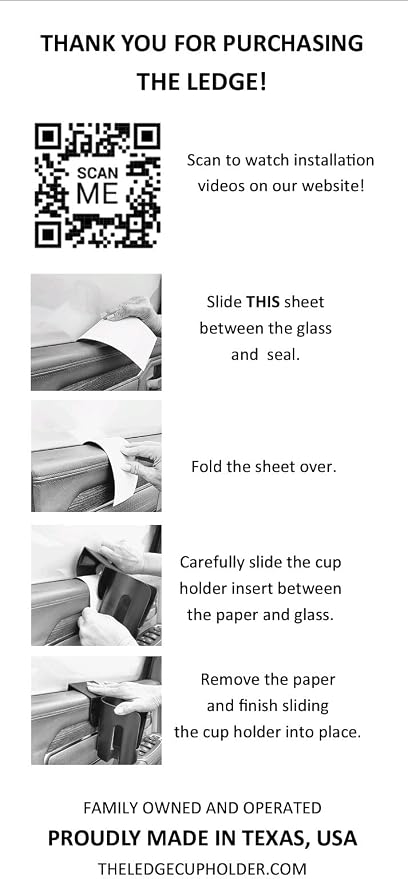 The LEDGE - The Best Auto Cup Holder® Extra Large Car Door Cup Holder - Image 8