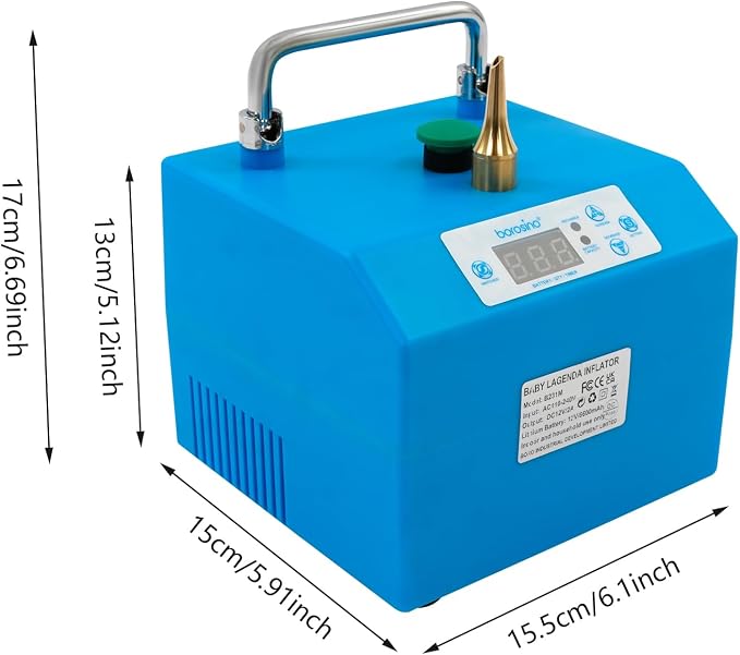 Electric Balloon Pump with Timer Pedal & Control, Portable Inflator Blower | - Image 5