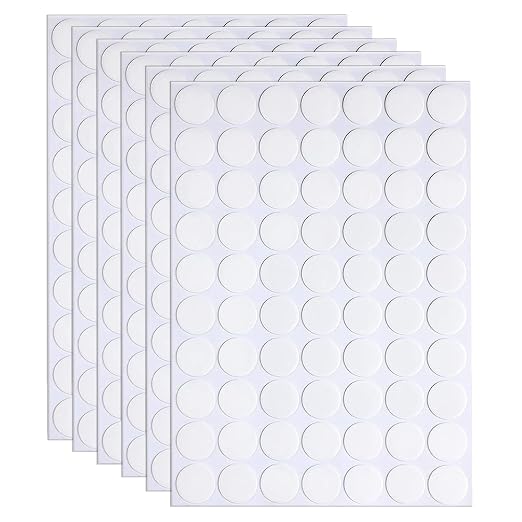 350pcs Transparent Double Sided Sticky Dot Stickers Heavy Duty, 20mm/0.79" by Pormkig