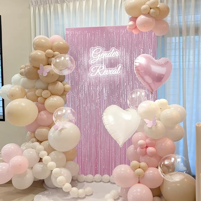 157Pcs Pastel Pink and White Balloons Garland Arch Kit - Image 5