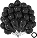 50pcs Matte Black Balloons 12 Inch, Premium Black Thick Latex Party Balloons by Q%26High+Life