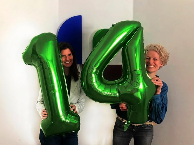 40 Inch Green Number 0 Balloon Birthday Party Decorations - Image 4