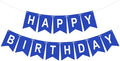 Pre-Strung Navy Blue Happy Birthday Banner Birthday Party Banner NO DIY | Happy by KINGLAKEGARDEN