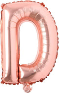 16" inch Single Rose Gold Alphabet Letter number Balloons Aluminum Hanging Foil by REIANS