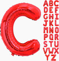 Red Letter C Balloons, C Balloon 40 Inch C Balloons Letter by BBPOOL