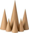 Crafjie 6PCS Paper Mache Cones Open Bottom Variety Pack Set of 1pcs 13.75x5 by Crafjie