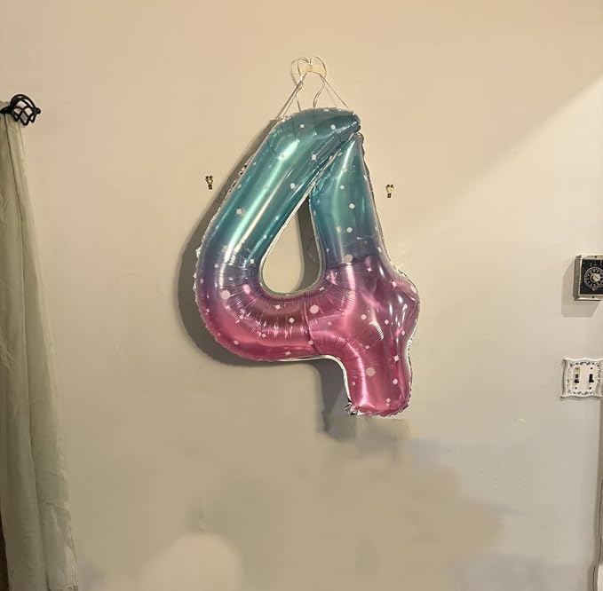 Number 4 Balloon 40 Inch for 4 14 Birthday Decorations, - Image 2