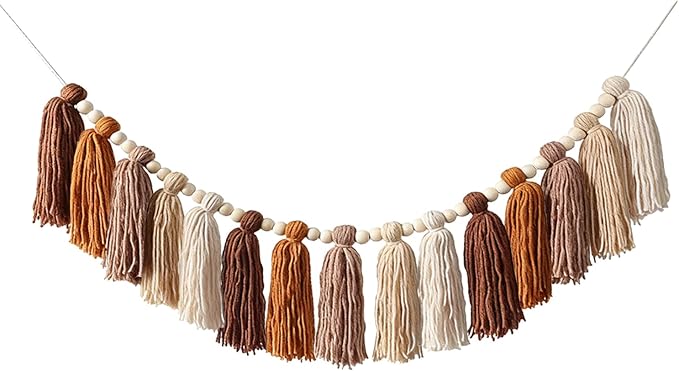 Western Nursery Decor Tassel Garland 30 in, Southwestern Classroom Decor Tassel by Unknown