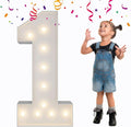 3FT Light Up Numbers Letters, DIY Giant Marquee Numbers, Mosaic Balloon Number 1 by MerryMosaics