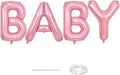 40 Inch Pastel BABY Balloon for Girls Baby Shower, Large Light Pink Foil by Lingqiang