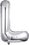 Single Aluminum Hanging Foil Film Silver Letter Balloons L 40 Inch | by FFNIU