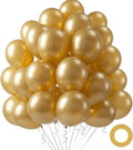 LOVESTOWN 110 PCS Gold Balloons, 12 Inch Bright Gold Latex Balloons | Birthday by Lovestown